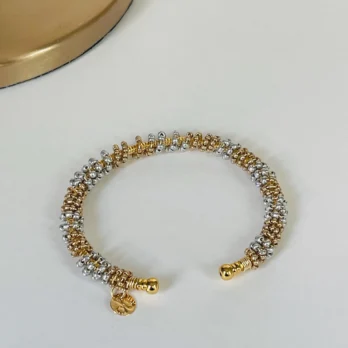 Daniela – Core Collection Two-Tone Beaded Bangle